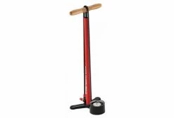 Pompe à Pied LEZYNE Steel Floor Drive 3''5 Rouge