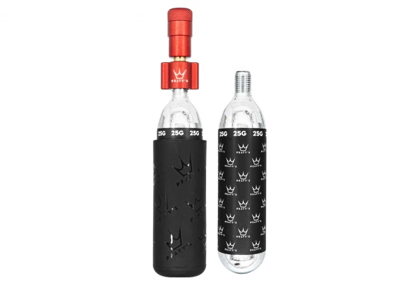 Gonfleur CO2 Peaty's Holeshot MTB Kit Rouge + 2 Cartouches De CO2 (25g) 3 Gonfleur CO2 Peaty's Holeshot MTB Kit Rouge + 2 Cartouches De CO2 (25g)