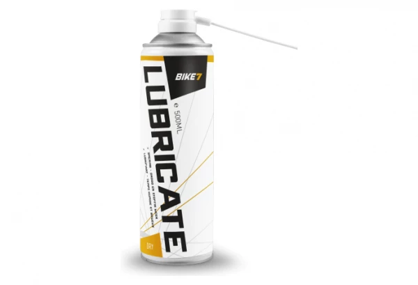 Lubrifiant Aérosol BIKE7 Lubricate Dry 500ml 3 Lubrifiant Aérosol BIKE7 Lubricate Dry 500ml