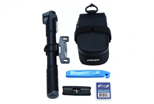 Kit Sacoche De Selle + Pompe + Outils BBB CombiPack S 3 Kit Sacoche De Selle + Pompe + Outils BBB CombiPack S